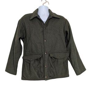 Codet Reversible Jacket Mens Size Medium Green Orange Hunting Vintage Wool Blend